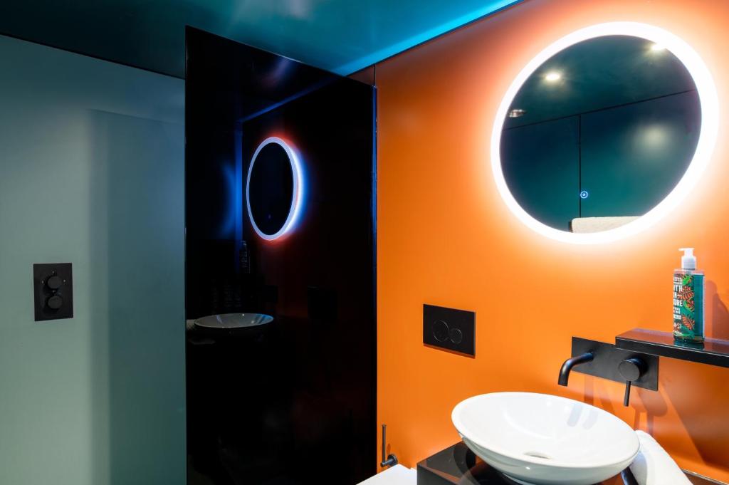Badeværelse på YOTEL Manchester Deansgate