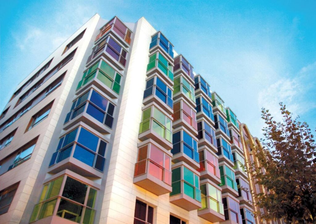 Facaden på Hesperia Bilbao