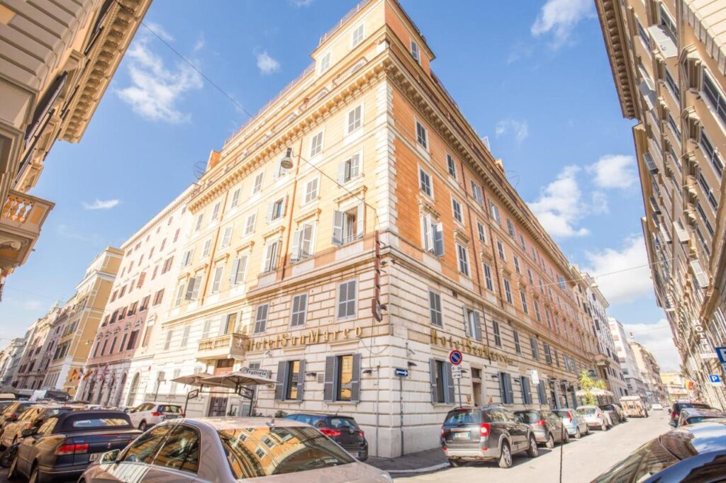 Facaden på Hotel San Marco